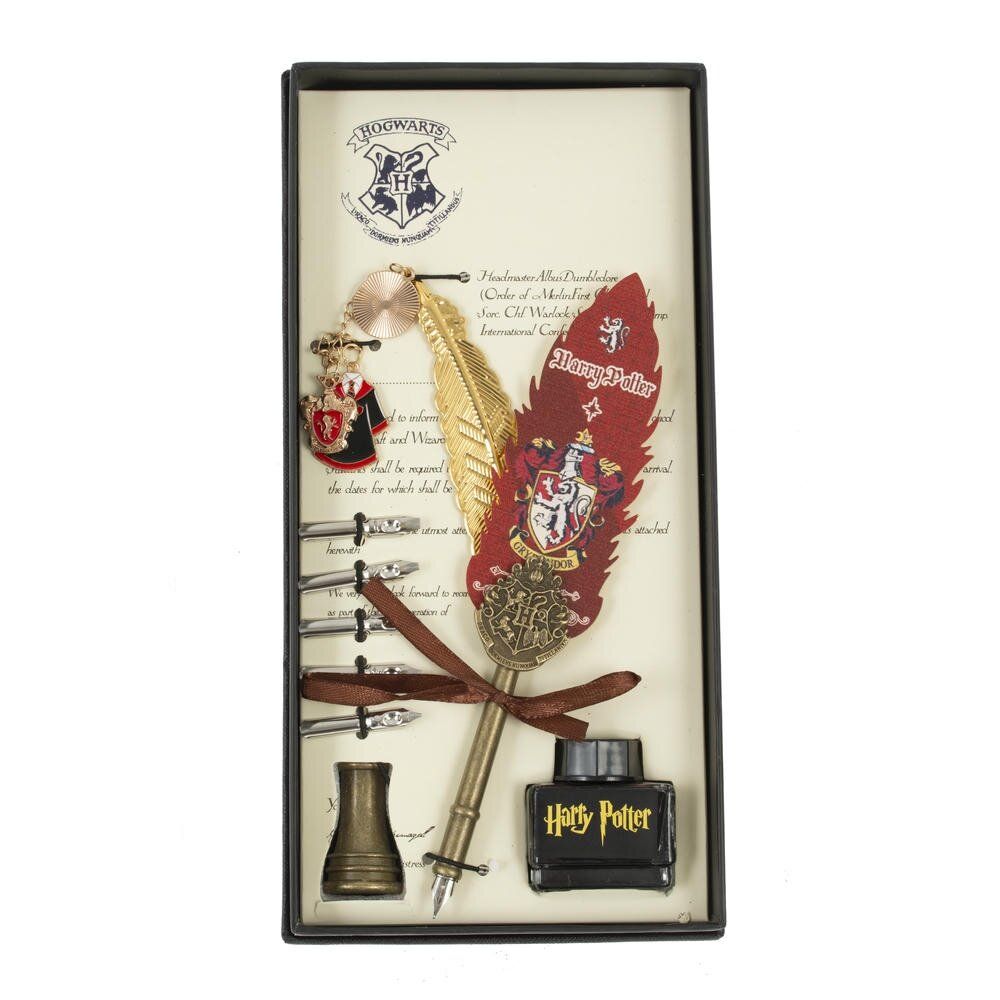 GAEM Набор подарочный: ручка перьевая, чернильница, держатель, 5 наконечников, закладка, L13 W26 H4 см