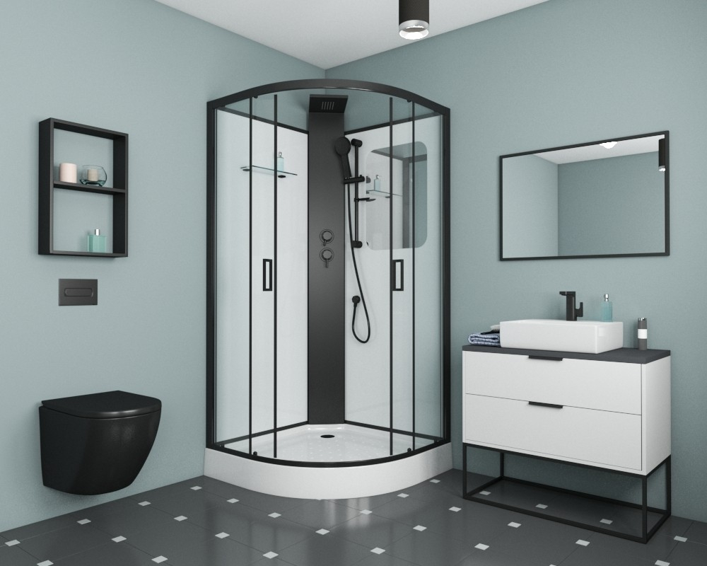 Душевая кабина Grossman (Гроссман) Elegans GR250 (100х100х217), с низким поддоном