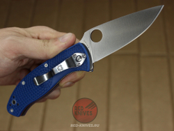 Нож Spyderco Tenacious LTW - синяя рук., белый клинок RK-417