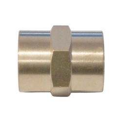 WDK-238FB Адаптер, резьба 3/8"-3/8" PT,  F-F (внутренний), латунь