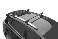 Багажник Lux Бэлт  на широкие рейлинги с прямоугольной поперечиной 130 см.