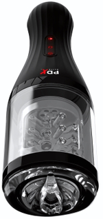 Прозрачный мастурбатор-ротатор с голосовым сопровождением Talk Dirty Rotobator (Цвет: прозрачный)