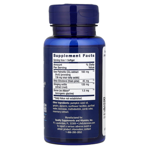 Life Extension, Men's Health, PalmettoGuard®, сереноя, корень крапивы и бета-ситостерол, 60 капсул