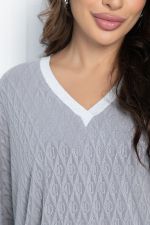 Джемпер Бери и беги (светло-серый) Б11467 LT Collection (Акция)