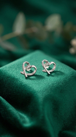 Серьги «Сердце на двоих»
