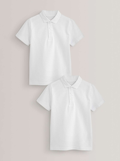 Поло школьное для мальчика Next 250-111, 2 шт., Белый