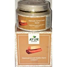 Крем лица Ayur Ganga Сандал Ayurvedic Herbal 30 гр