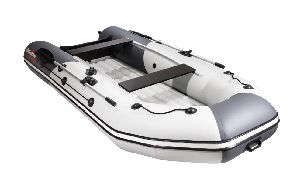 Лодка Таймень NX 3400 НДНД PRO, 3400*1600*450 мм., цвет серый - графит
