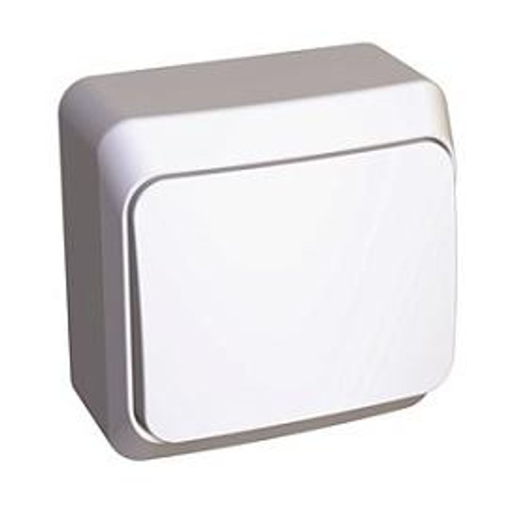 Schneider Electric ЭТЮД Белый Выключатель 1-клавишный открытая установка BA10-001B
