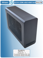 Внешняя видеокарта EGPu Wikingoo EG216 - 330W + ASUS GeForce RTX 4060 Ti 8Gb. Thunderbolt 3/4.