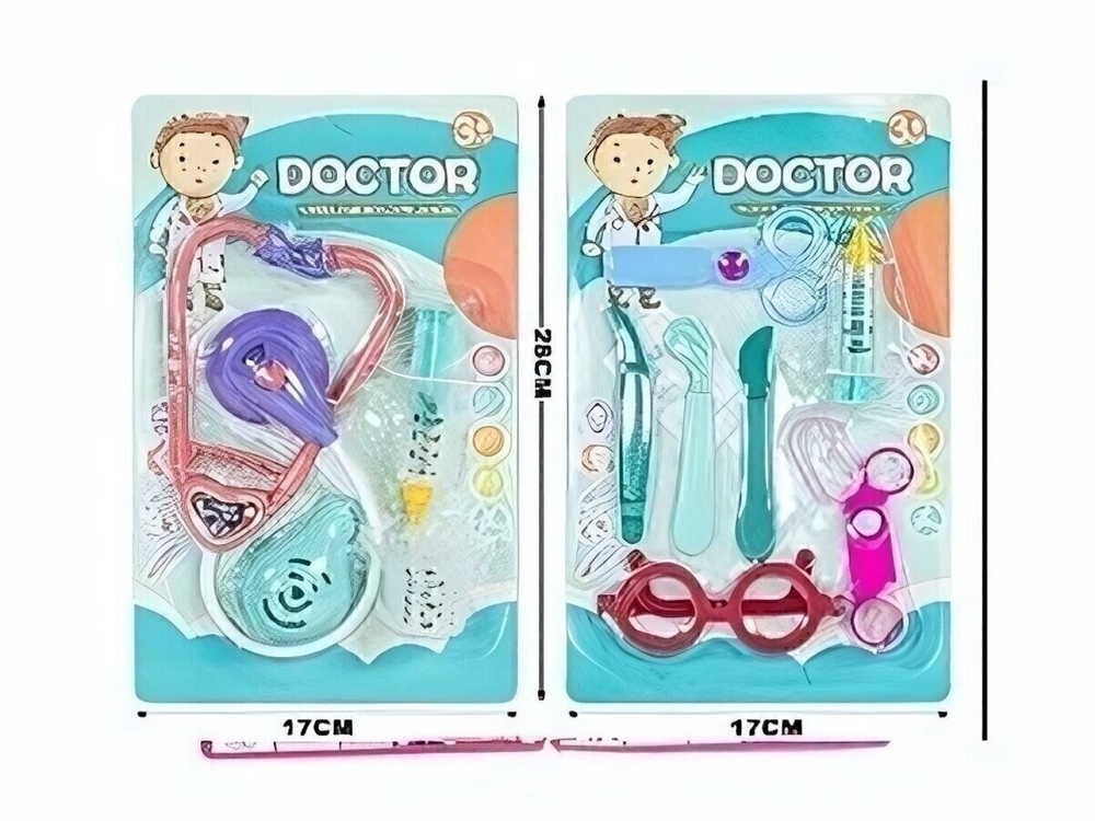 Набор доктора «Терапевт», 7 предметов, 17*28 см, в ассортименте