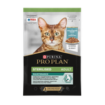 Purina Pro Plan корм консервированный для кошек Nutri Savour Sterilised ок. рыба соус пауч 85 гр.