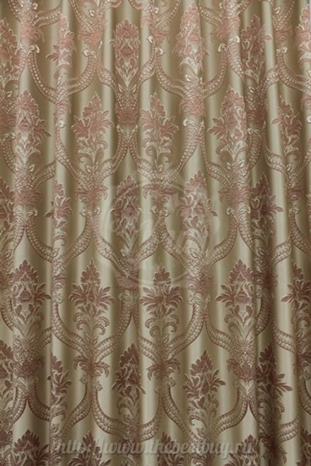 Штора для гостиной: Нанзия (S066-3) - 200х260 см. - розовый