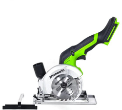 Циркулярная мини-пила аккумуляторная GREENWORKS 24V G24MCS бесщеточная, без АКБ и ЗУ (1501207)