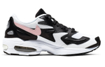 Nike Air Max 2 Light pink hook retro air cushion low-top running shoes women's black and white