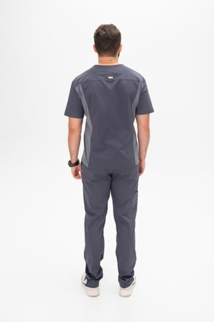 Рубашка с трикотажными вставками Крон Макс