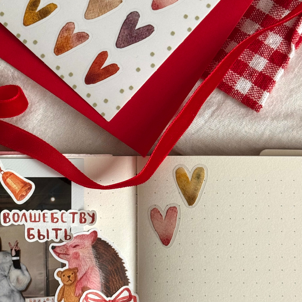 стикерпак "нежные сердечки"