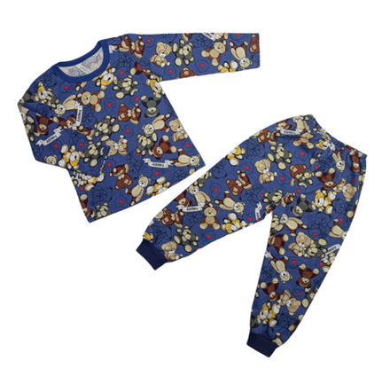 Пижама 903/4 синяя с мишками