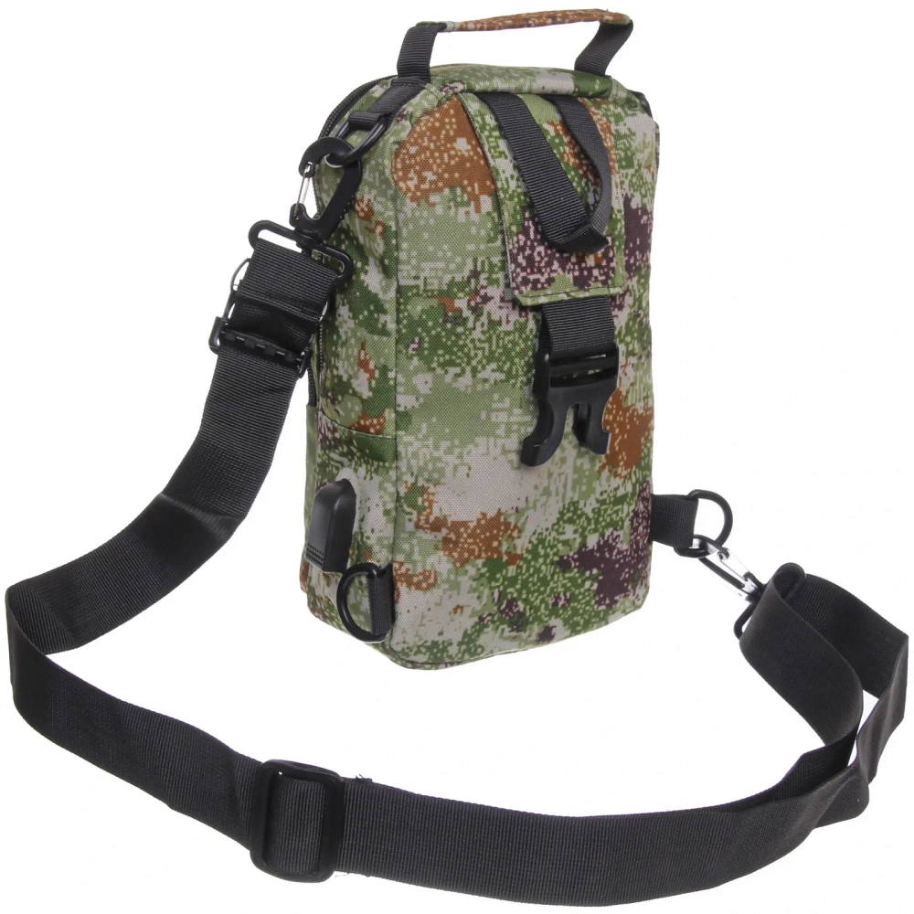 Сумка мужская через плечо «Viking», 4 кармана, цвет хаки-зеленый, 27*16*6,5см