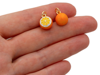 Подвеска "Апельсин" 14мм, эмаль