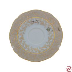 Кофейный сервиз мокко Queen's Лист Бежевый 6 персон 15 предметов