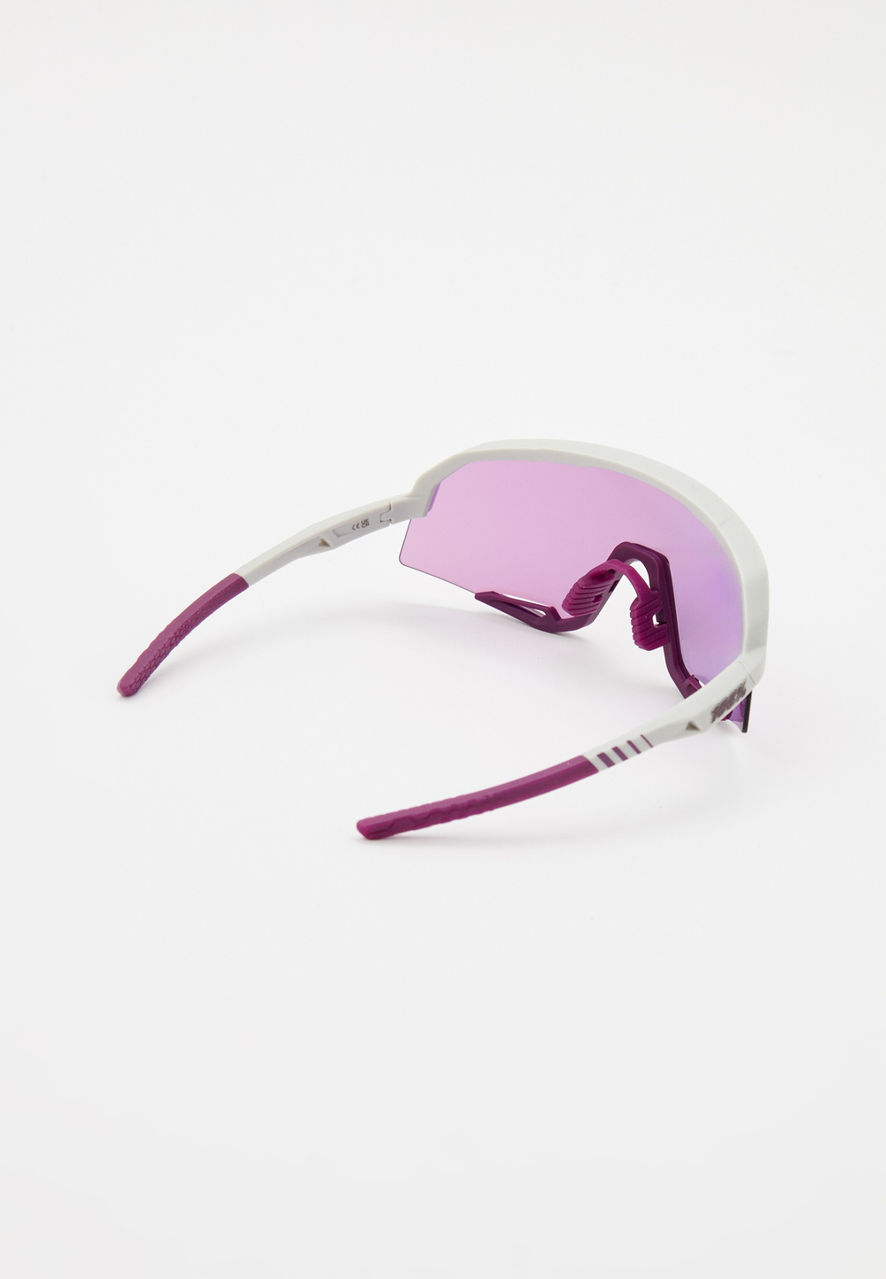 Спортивные очки с диоптриями 100% SLENDALE Matte Chalk - Purple Mirror Lens