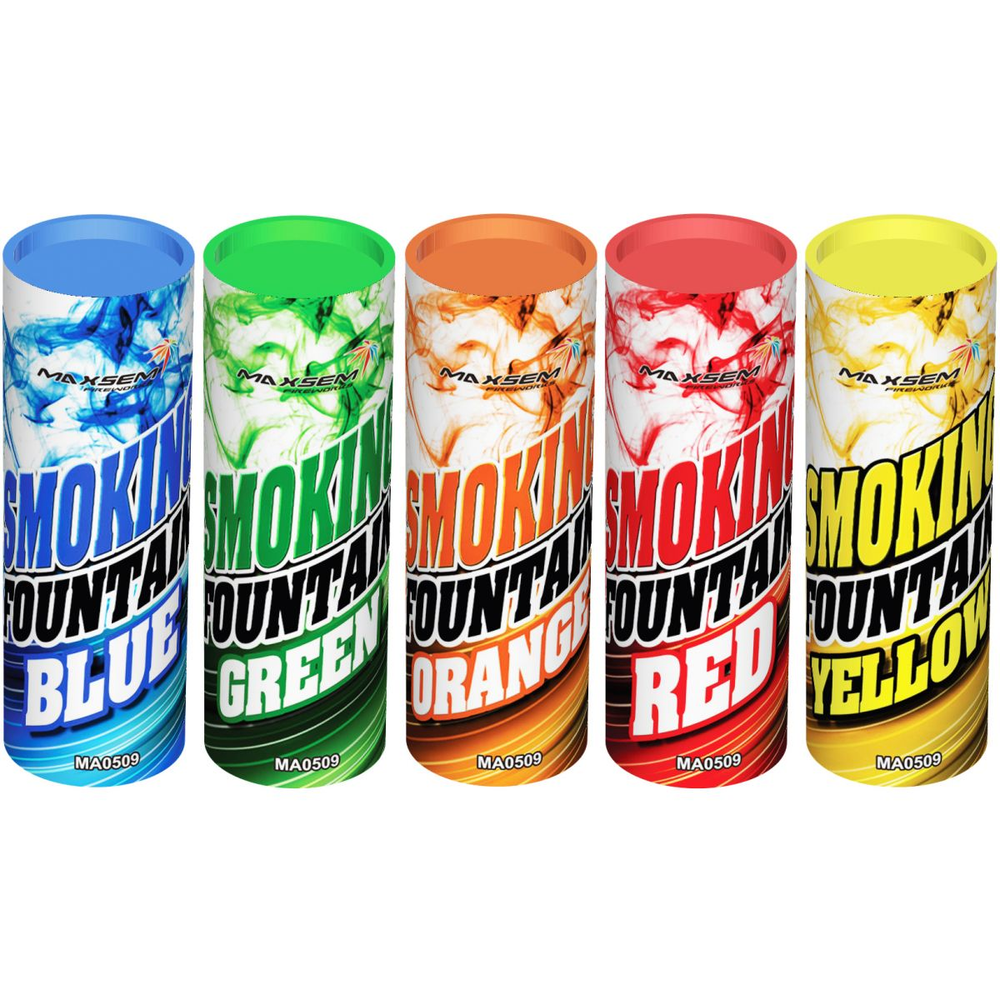 Дым mix (красный, синий, желтый, зеленый, оранжевый) 1" 60сек. 22см.