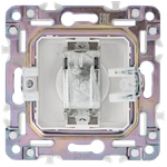 SKANDY Розетка TV оконечная SK-A12N металл никель IEK