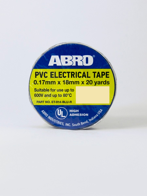 Изолента термостокая ABRO синяя (18ммх18,3м)