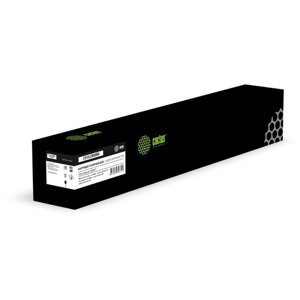 Тонер-картридж Cactus CS-VLC8000BK аналог, Xerox 106R04057 для VersaLink C8000DT черный (20.9K)