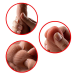 Реалистичный мужской полу-торс 26x24x15см с вибродилдо Xise SHEQU Bartlett Male Thrusting and Vibrating Torso