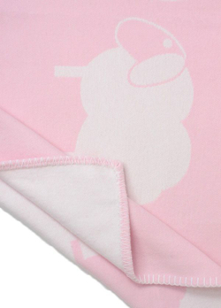 Элитный плед детский Farm розовый от Luxberry фрагмент