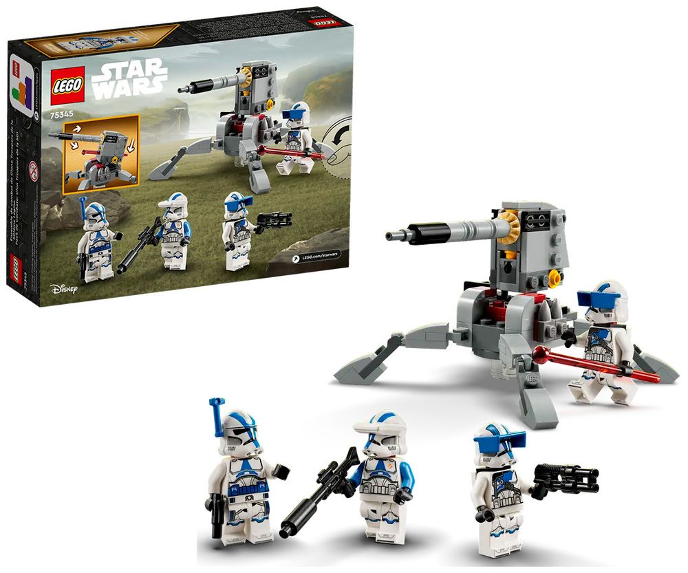 Конструктор LEGO Star Wars 75345 Боевой набор клонов 501-го легиона