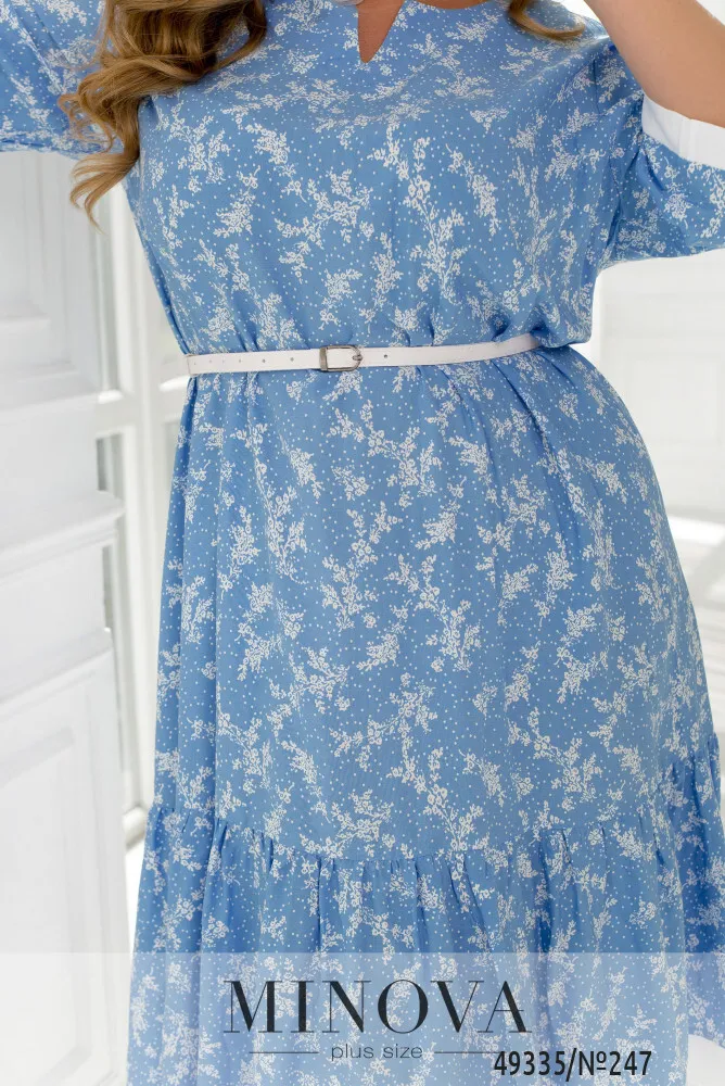 Платье 247-голубой Minova