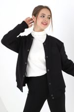 Джемпер для девочки Бомбер-1 Виотекс ЧЁРНЫЙ