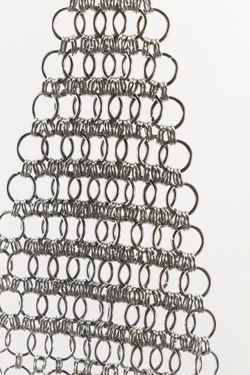 ZARA ТОП С МЕТАЛЛИЧЕСКИМИ КОЛЬЦАМИ, СЕРЕБРИТСЫЙ