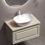 Тумба подвесная Sancos Very, Beige Soft 790х445х406, под столешницу с отверстием под смеситель, цвет Kreman