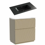 Тумба с раковиной Sancos FOLK Floor FL80FCP/CN7005MB 80 Капучино