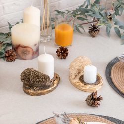 Подсвечник Ежик Барб Бронза