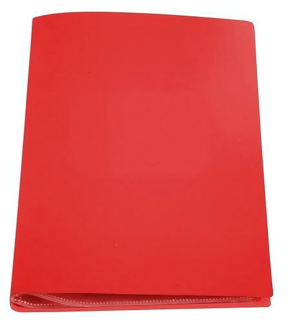 Папка А4 30 файлов Стандарт красная (DOLCE COSTO)