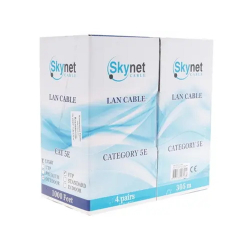 SkyNet Кабель FTP outdoor, медный, 4x2x0,46, FLUKE TEST, кат.5e, однож., 305 м, box, черный [CSL-FTP-4-CU-OUT]