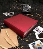 Фотоальбом Делюкс на 200 фото 10х15 см, бум. листы , книж. переплет cherry