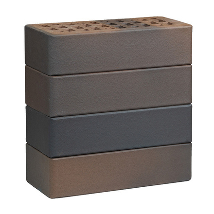 Кирпич ЛСР 1НФ Светло-коричневый Флэш Ультра Темный, гладкий М-175, 250х120х65 - лицевой керамический пустотелый