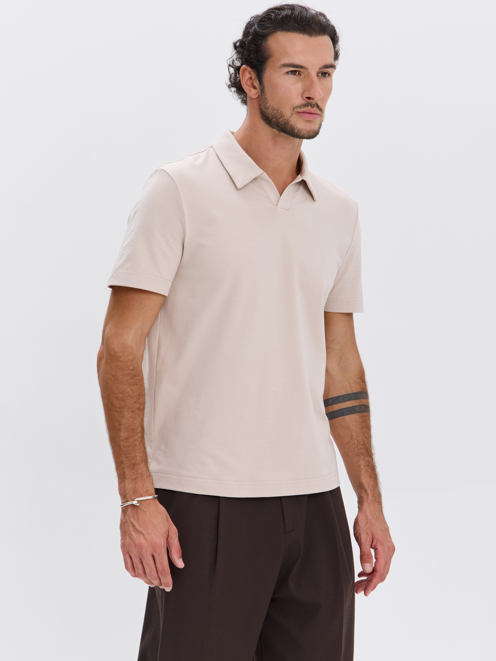 Футболка-поло трикотажная повседневная