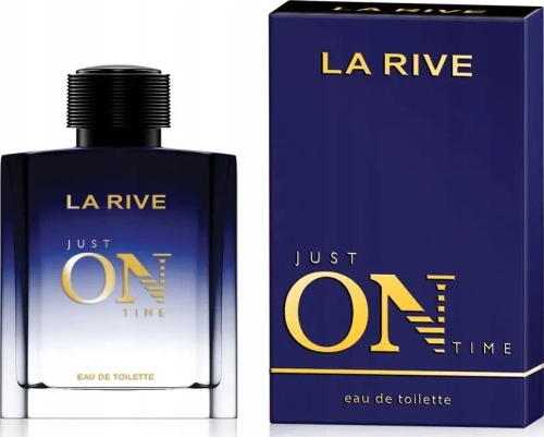Мужская туалетная вода LA RIVE Just on Time EDT 100 мл с нотами бургундского бриошь, кедра и имбиря.