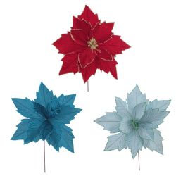 GAEM Цветок искусственный "Пуансеттия", L42 W42 H45 см, 3в.