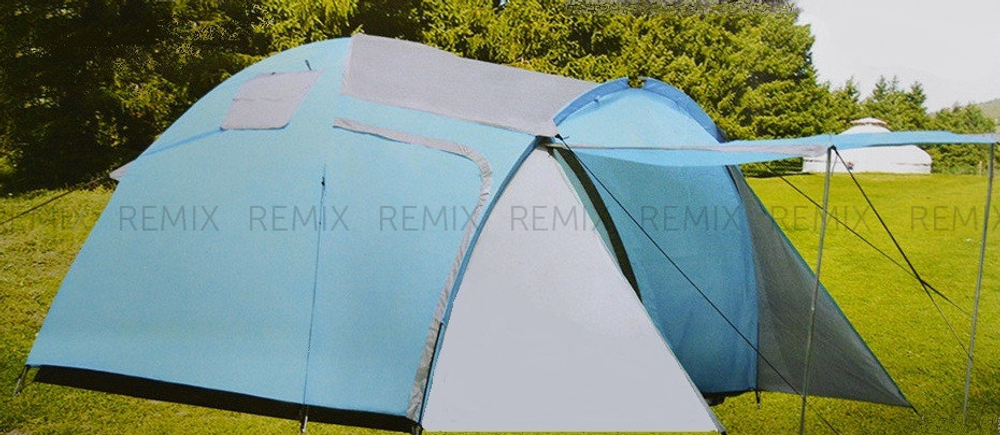 Палатка Lanyu 1607, (210+200)*210*h145см, 3,8кг, 2500мм