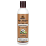 Okay Pure Naturals, Черное ямайское касторовое масло, кокосовые локоны, несмываемый кондиционер, 237 мл (8 жидк. Унций)