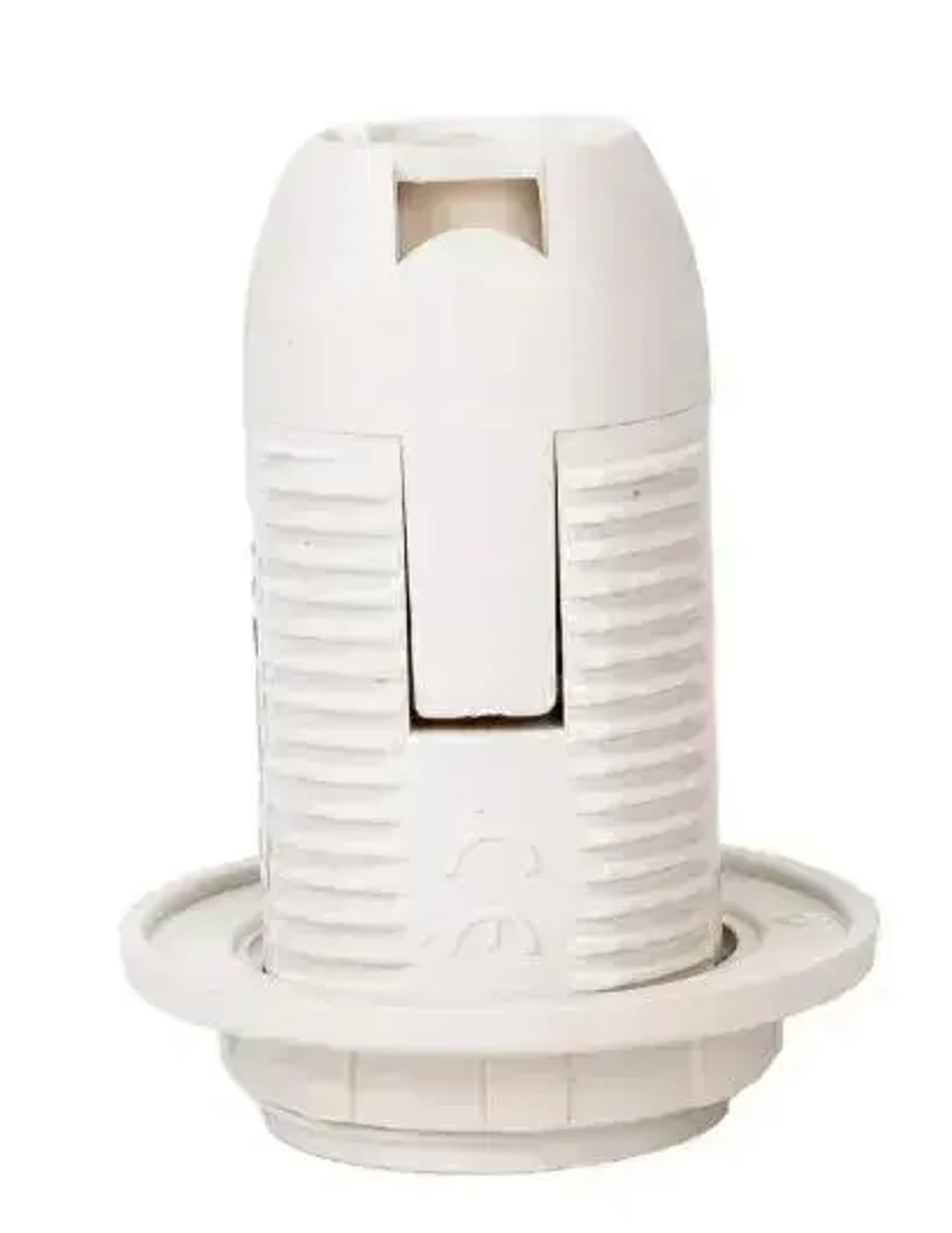 Патрон для лампы E14 пластиковый подвесной с кольцом