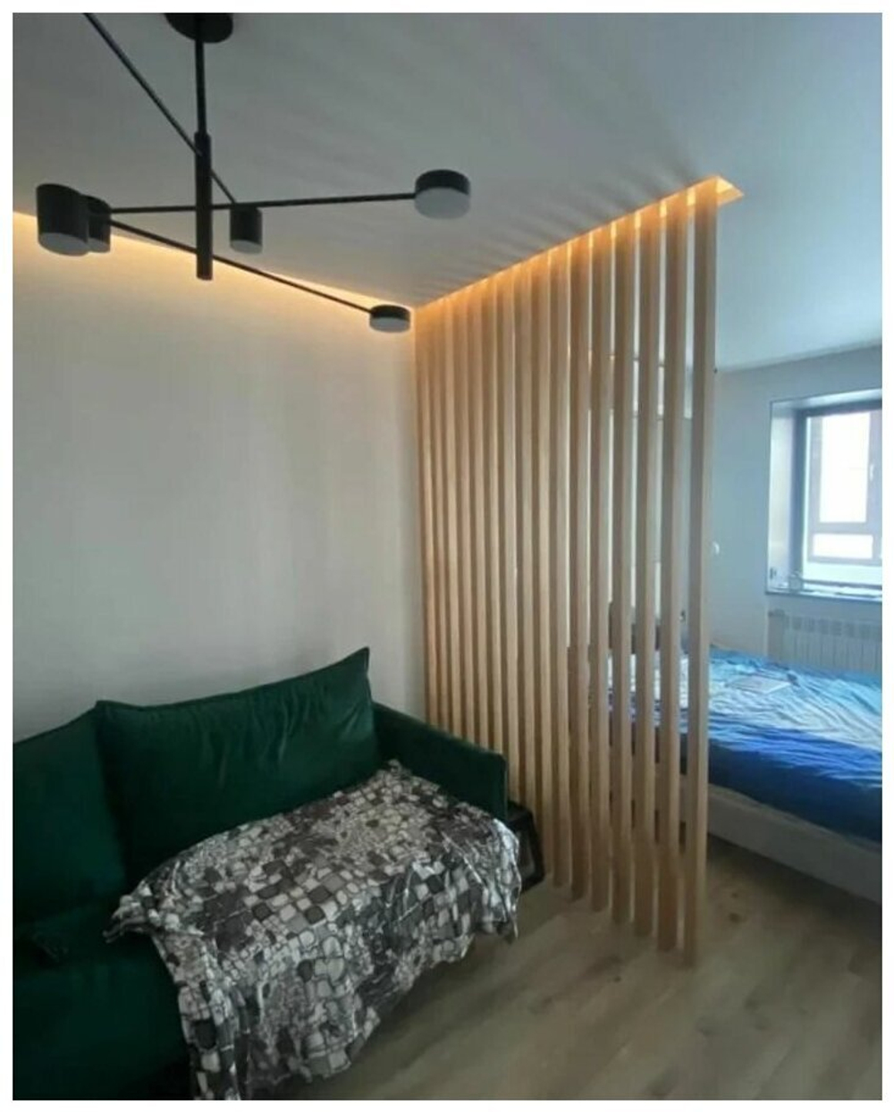 Реечная перегородка из Ясеня 40х60мм